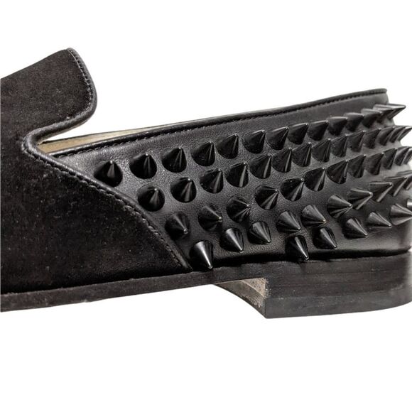 OTABO Men's Suede Leather Studded Loafers 10 - Picture 4 of 11